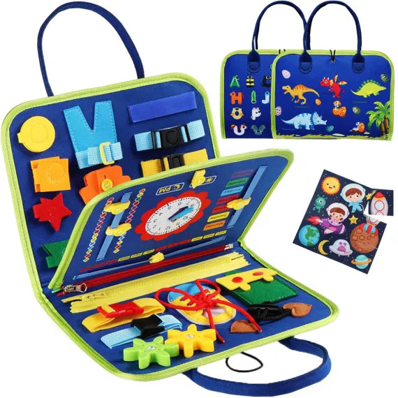 Busy Board Dino – Tablă Montessori