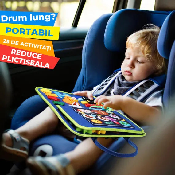 Busy Board Dino – Tablă Montessori